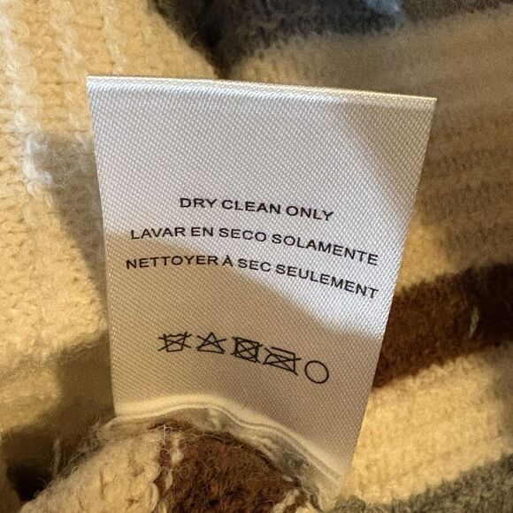 Thread & Supply Striped Sweater Womens M Cream Brown Gray Boxy NWT Coastal - Picture 8 of 11